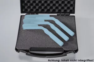 Case empty, for 3 photo mirrors with handle