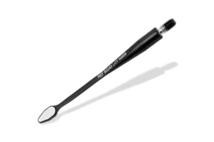 BLACK MICROflex rhodium, drop shape 3x6 mm